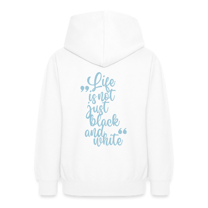 LiNBW. Crew Hoodie Life is not just black and white Edition Blue - LiNBW.