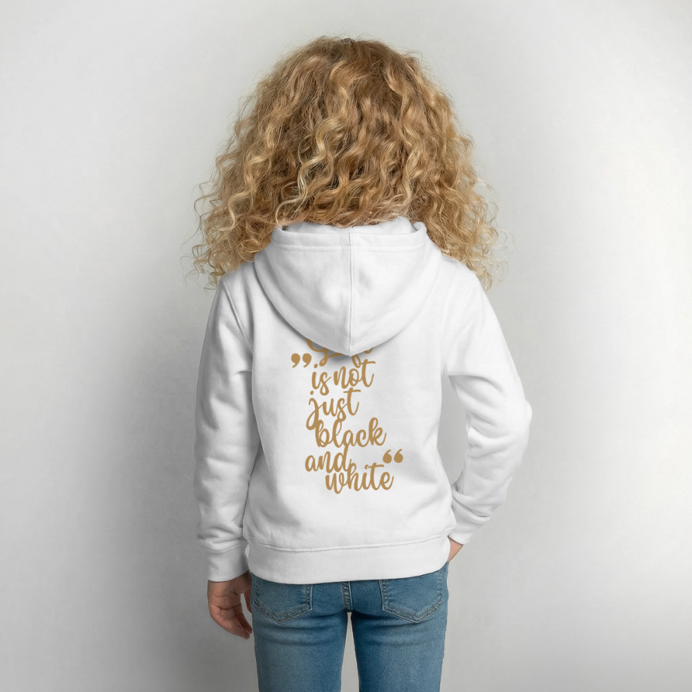 LiNBW. Crew Hoodie Life is not just black and white Edition Brown - LiNBW.