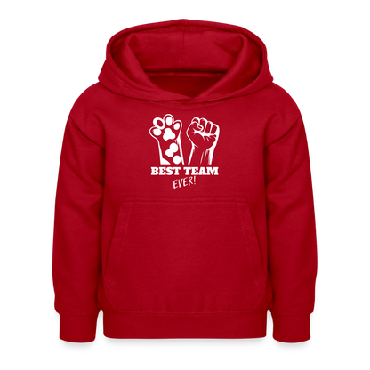 Best Team Ever  Hoodie White Edition - Rot