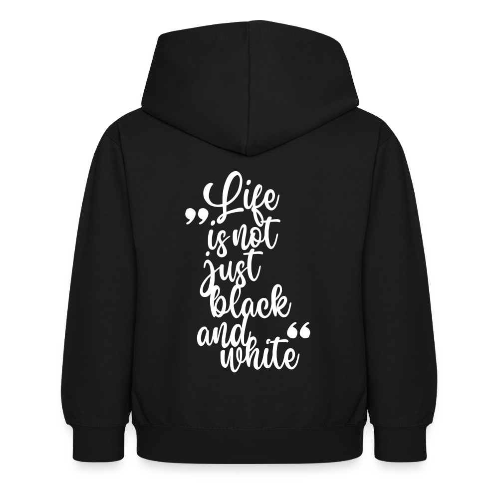 LiNBW. Crew Hoodie Life is not just black and white Edition White - LiNBW.
