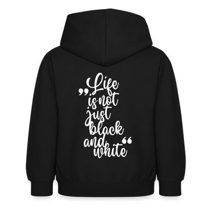 LiNBW. Crew Hoodie Life is not just black and white Edition White - LiNBW.
