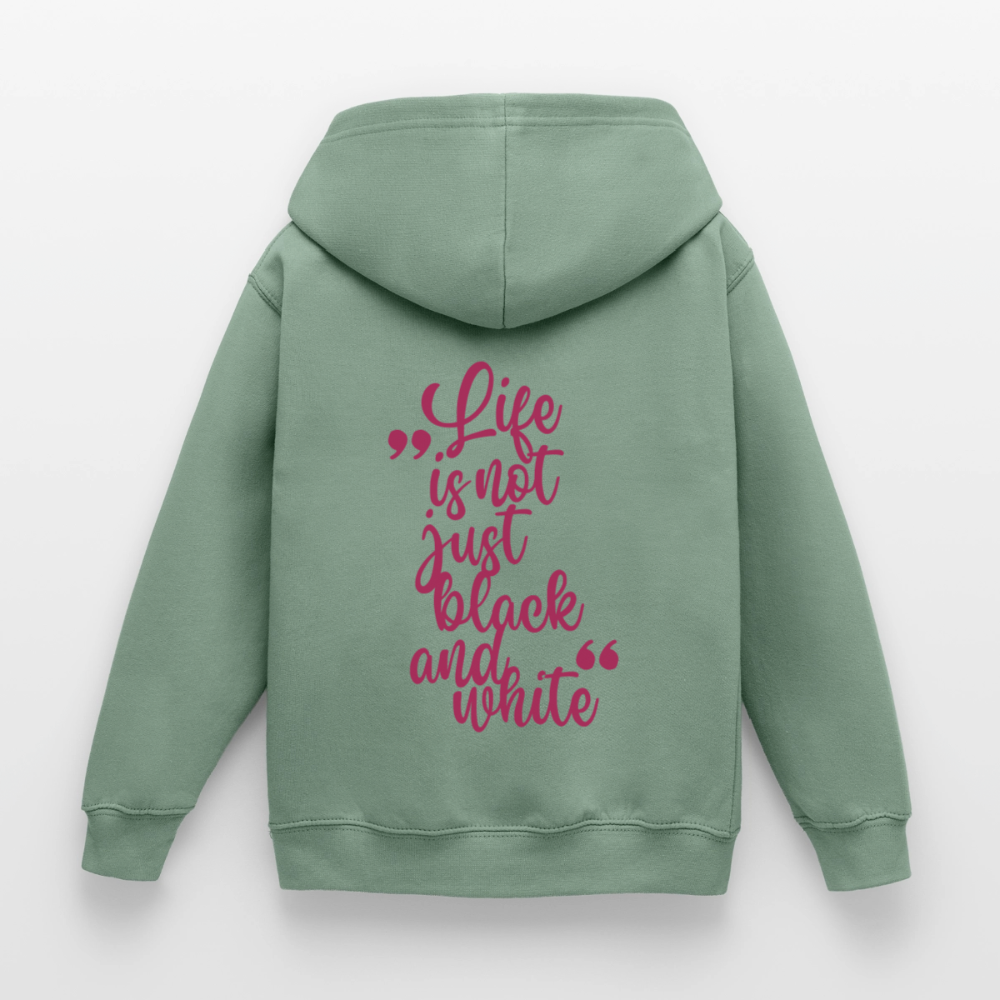 LiNBW. Crew Hoodie Life is not just black and white Edition Pink - LiNBW.