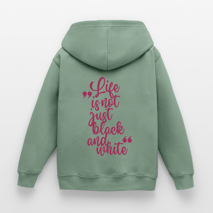 LiNBW. Crew Hoodie Life is not just black and white Edition Pink - LiNBW.