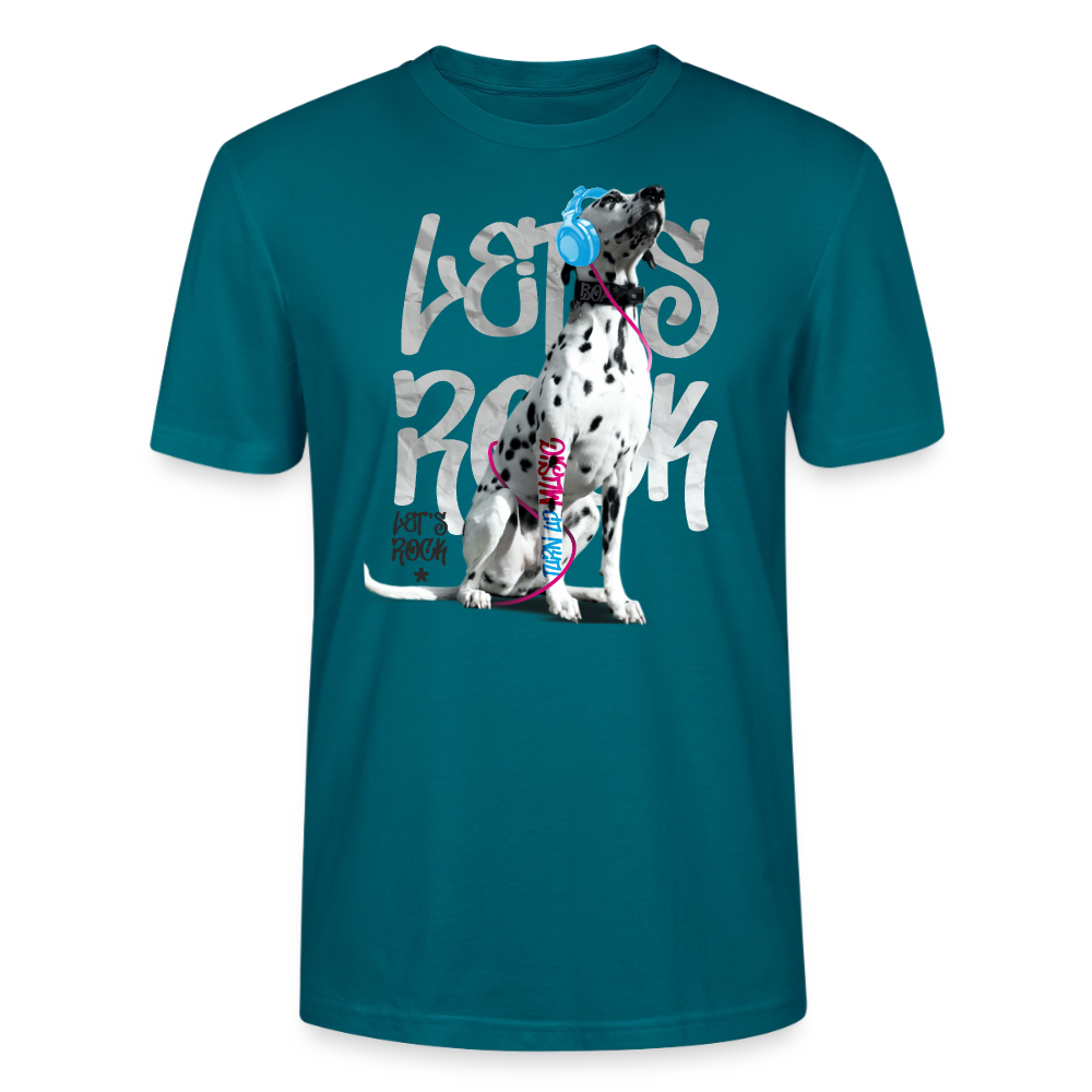 Boa's Unisex T-Shirt Premium Let's Rock - Ozeanblau