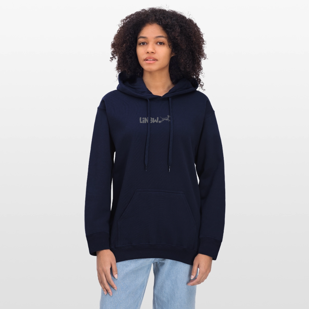 LiNBW. Crew Hoodie Grey Edition Life is not just black and white - Navy