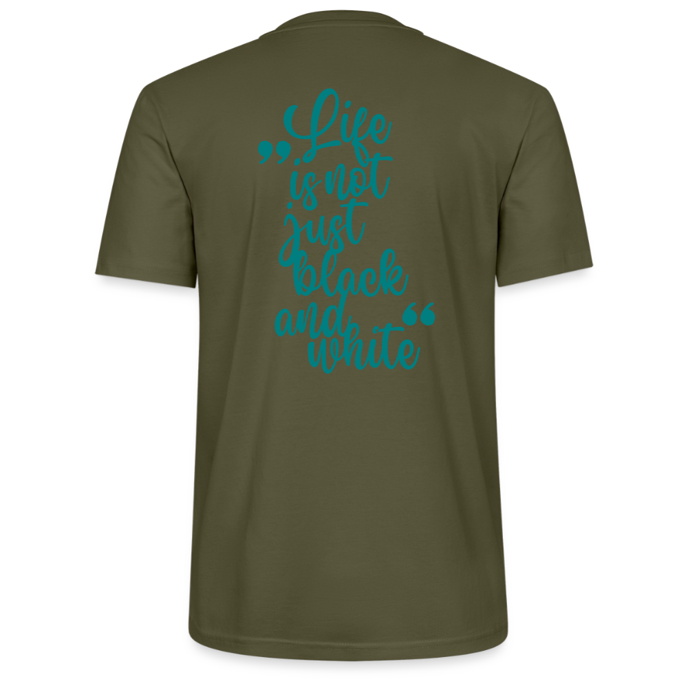 LiNBW. Unisex T-Shirt Premium Crew Blue Edition Life is not just black and white - LiNBW.