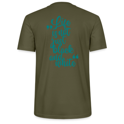 LiNBW. Unisex T-Shirt Premium Crew Blue Edition Life is not just black and white - LiNBW.