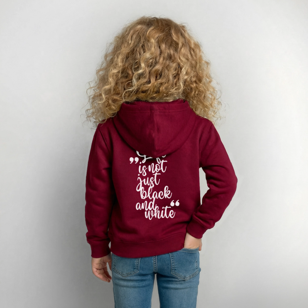 LiNBW. Crew Hoodie Life is not just black and white Edition White - LiNBW.