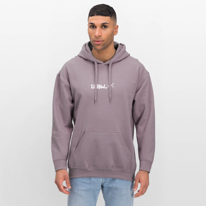 LiNBW. Crew Hoodie White Edition Life is not just black and white - Lilagrau 