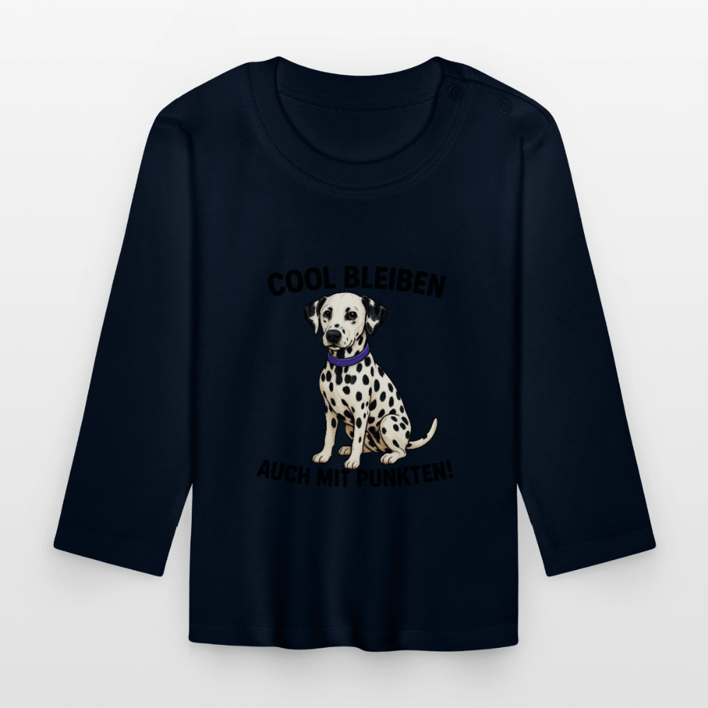 Davina´s Langarmshirt Cool bleiben auch mit Punkten - Navy