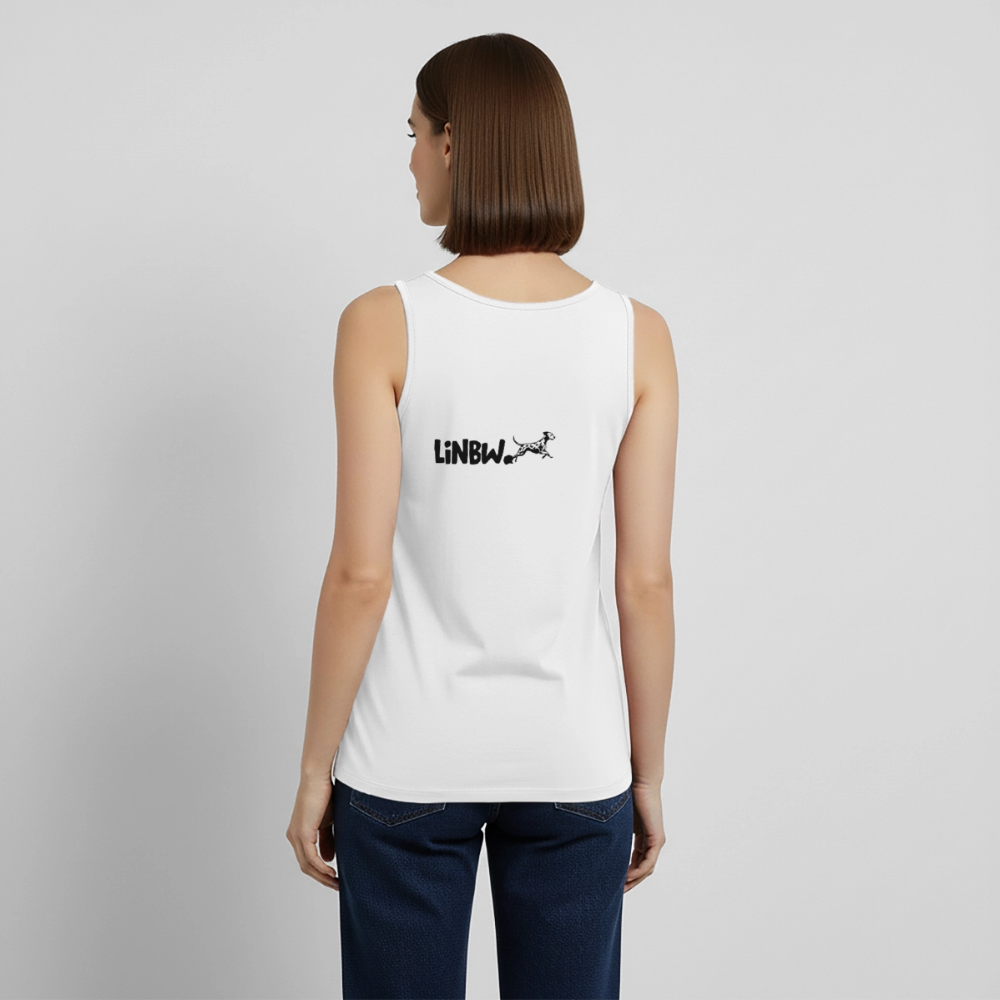 Boa´s Tank Top Premium Splash Life is not just black and white Edition Black - Weiß