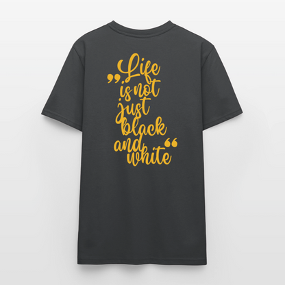 LiNBW. Unisex T-Shirt Premium Crew Yellow Edition Life is not just black and white - LiNBW.