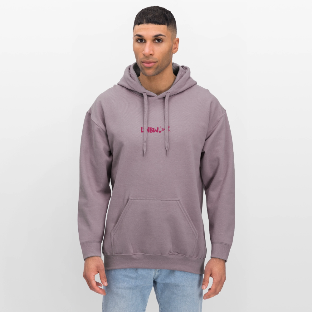 LiNBW. Crew Hoodie Pink Edition Life is not just black and white - Lilagrau 
