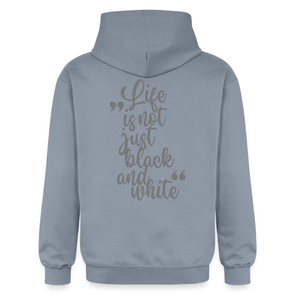 LiNBW. Crew Hoodie Grey Edition Life is not just black and white - Blau