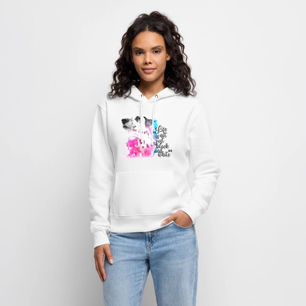 Boa's Hoodie Splash Life is not just black and white Edition Black - Weiß