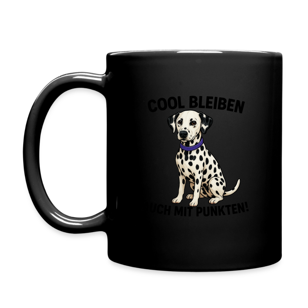 Davina´s Keramiktasse Cool bleiben auch mit Punkten Black Edition - LiNBW.