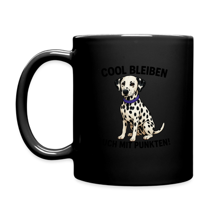 Davina´s Keramiktasse Cool bleiben auch mit Punkten Black Edition - LiNBW.