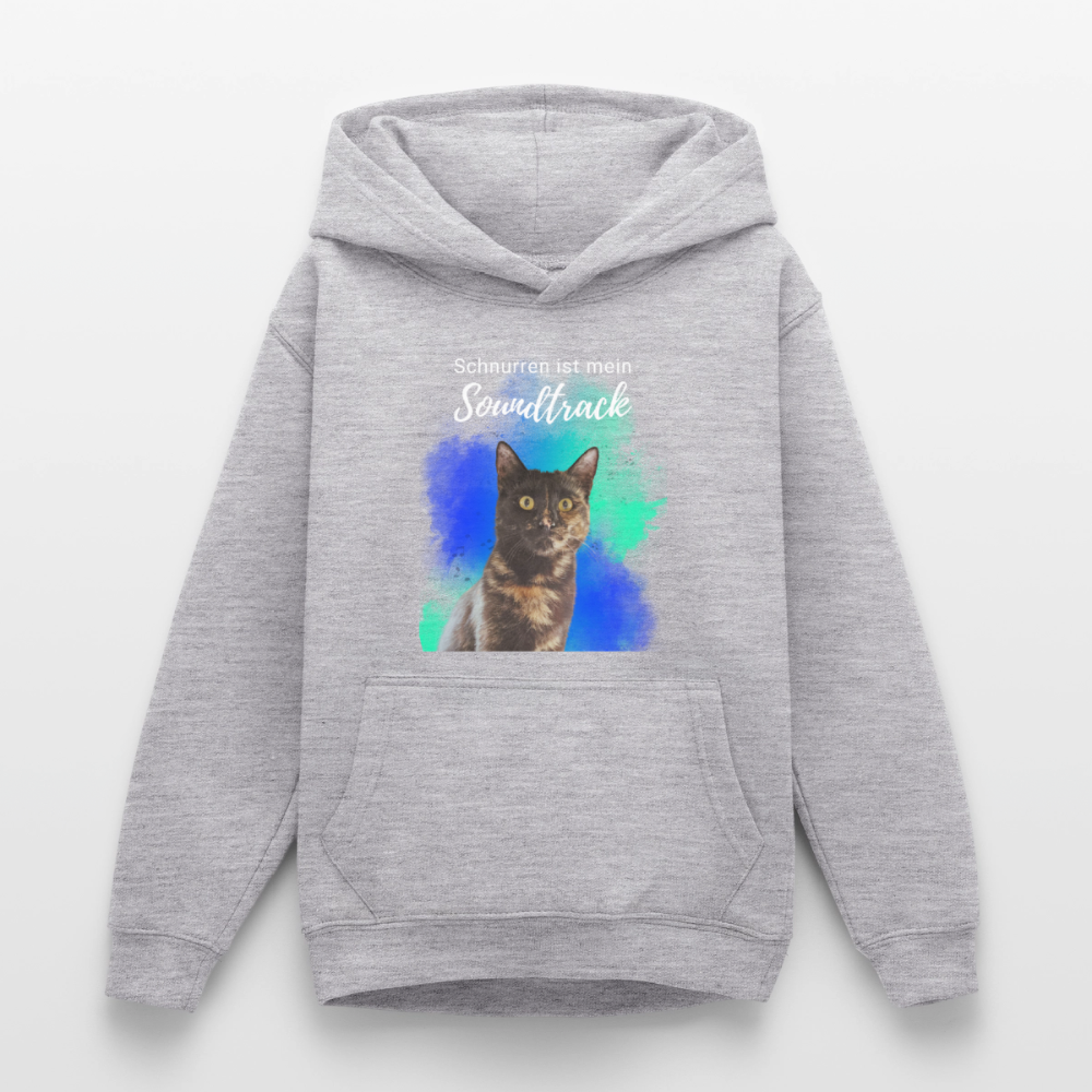Teenager Hoodie - Hellgrau meliert