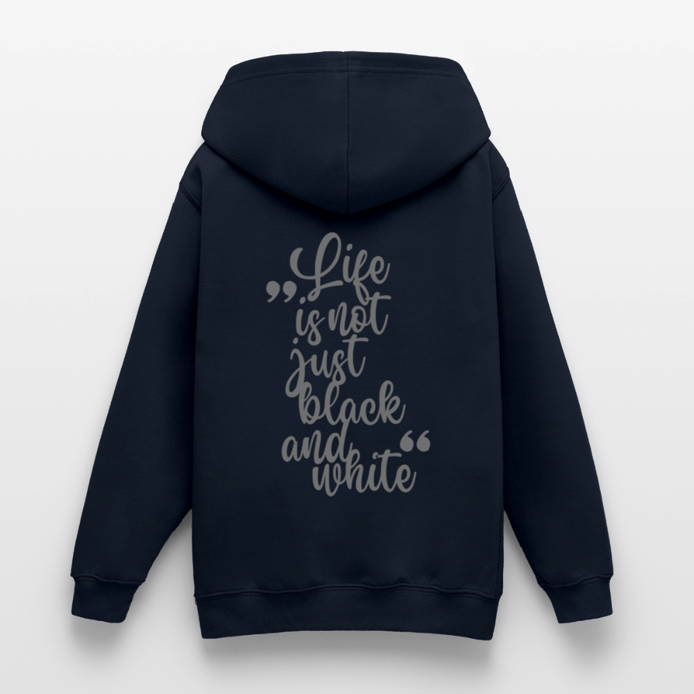 LiNBW. Crew Hoodie Life is not just black and white Edition Grey - LiNBW.