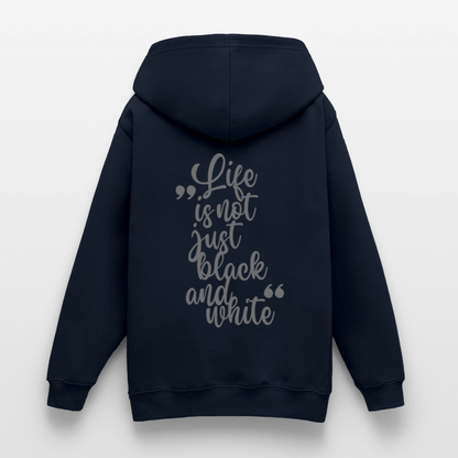 LiNBW. Crew Hoodie Life is not just black and white Edition Grey - LiNBW.