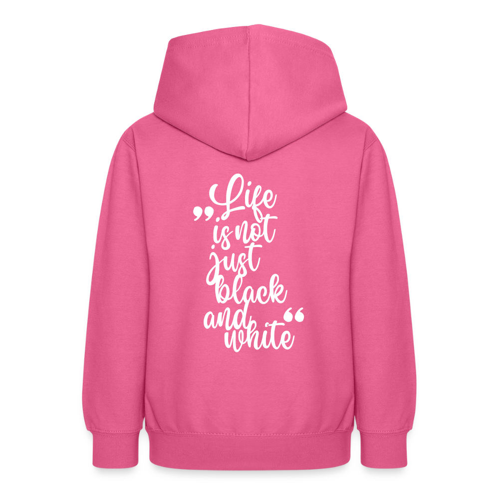 LiNBW. Crew Hoodie Life is not just black and white Edition White - LiNBW.
