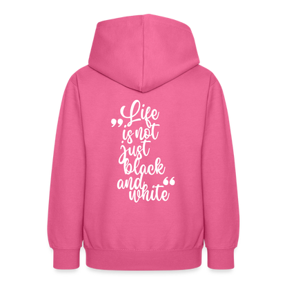 LiNBW. Crew Hoodie Life is not just black and white Edition White - LiNBW.