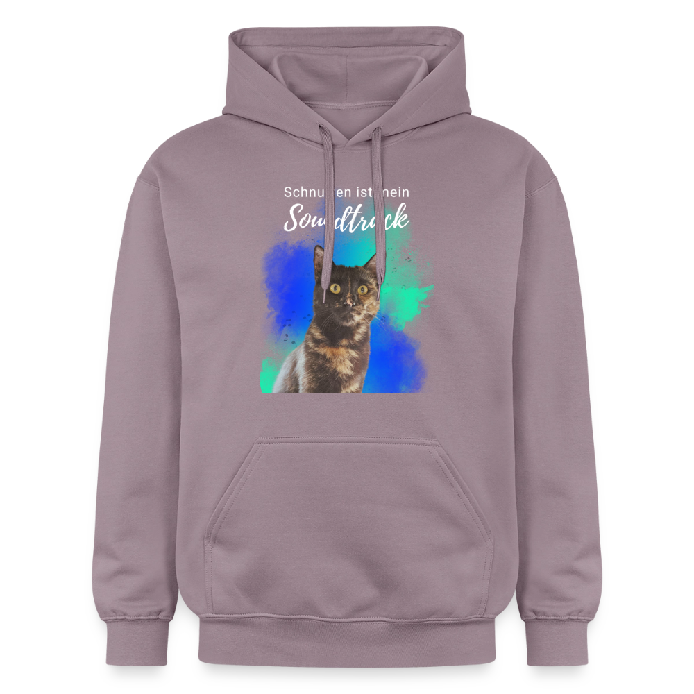 Nala's Hoodie Schnurren ist mein Soundtrack White Edition - Lilagrau 