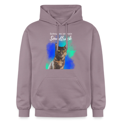 Nala's Hoodie Schnurren ist mein Soundtrack White Edition - Lilagrau 