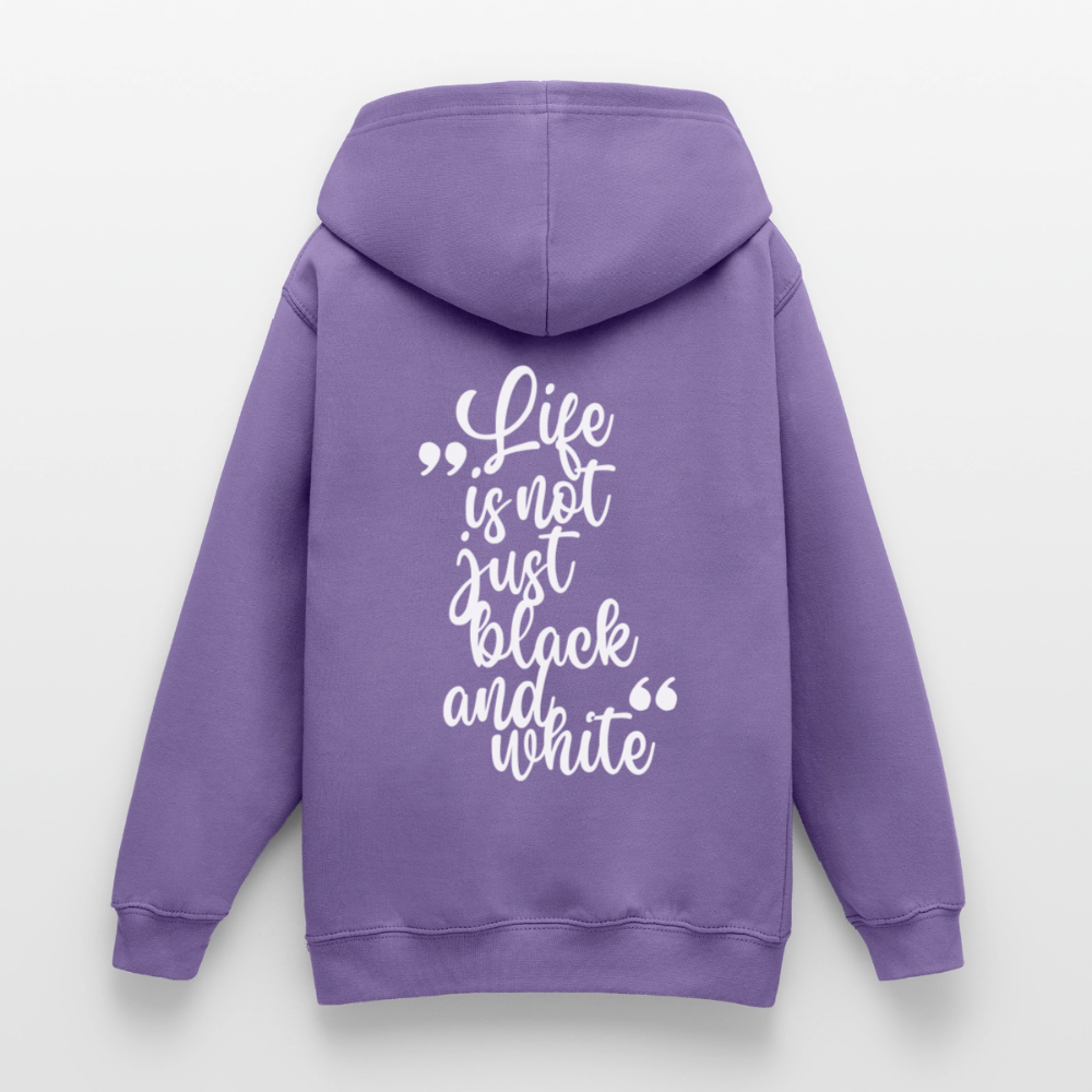LiNBW. Crew Hoodie Life is not just black and white Edition White - LiNBW.