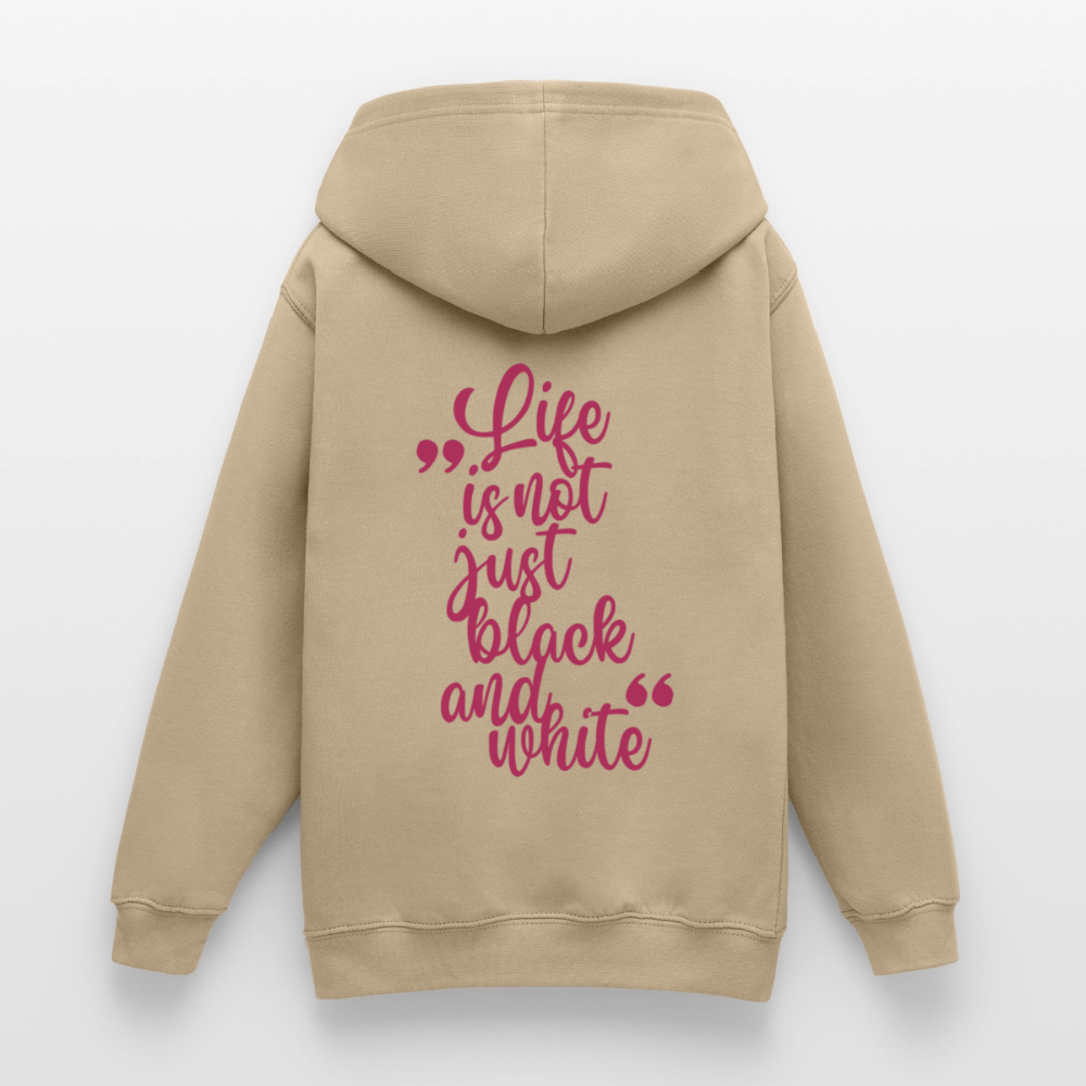 LiNBW. Crew Hoodie Life is not just black and white Edition Pink - LiNBW.
