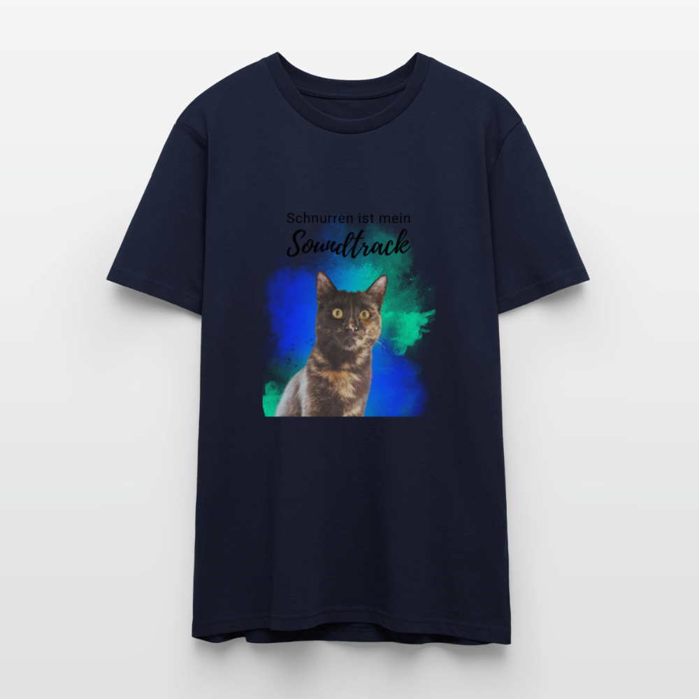 Nala's Unisex T-Shirt Premium Schnurren ist mein Soundtrack Black Edition - Navy