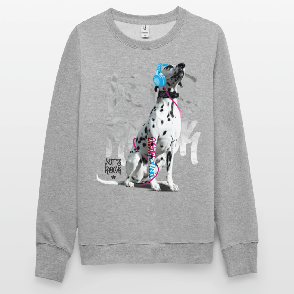 Boa's Classic Pullover Let's Rock - Weißgrau meliert