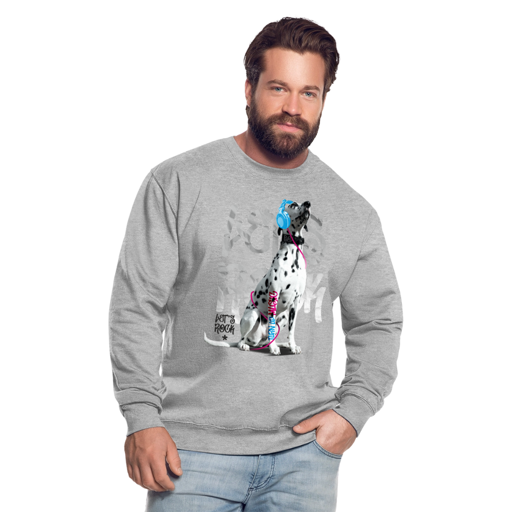 Boa's Classic Pullover Let's Rock - Weißgrau meliert