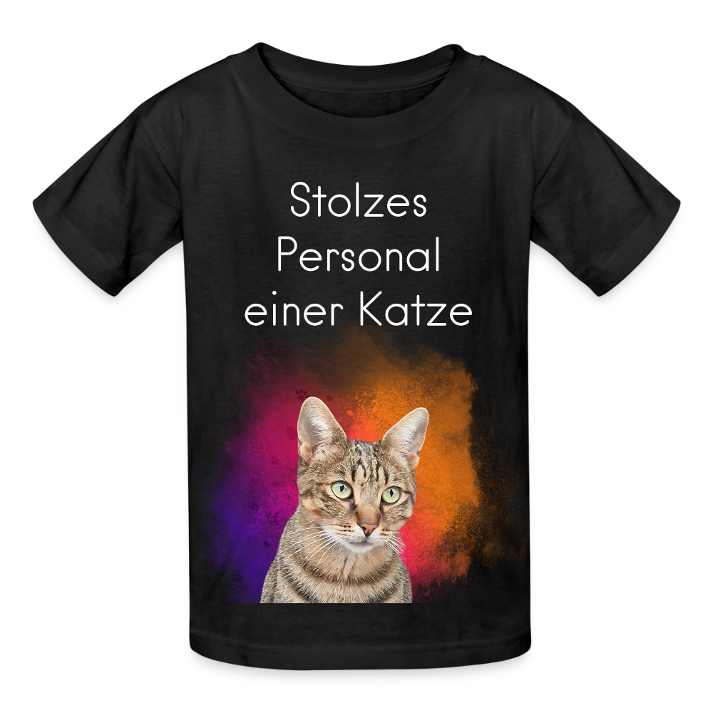 Pedro's T-Shirt Stolzes Personal einer Katze White Edition - LiNBW.