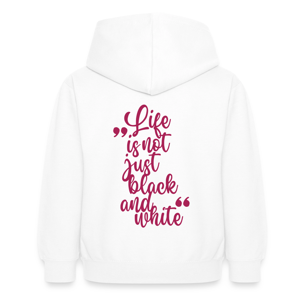 LiNBW. Crew Hoodie Life is not just black and white Edition Pink - LiNBW.