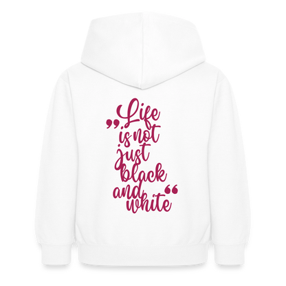LiNBW. Crew Hoodie Life is not just black and white Edition Pink - LiNBW.
