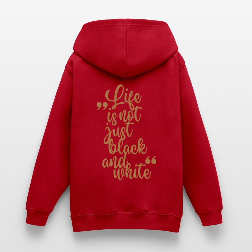 LiNBW. Crew Hoodie Life is not just black and white Edition Brown - LiNBW.