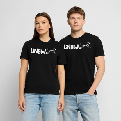 LiNBW. Unisex T-Shirt Premium Crew White Edition Life is not just black and white - Schwarz