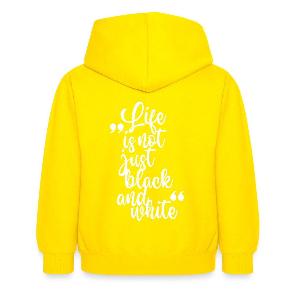 LiNBW. Crew Hoodie Life is not just black and white Edition White - LiNBW.