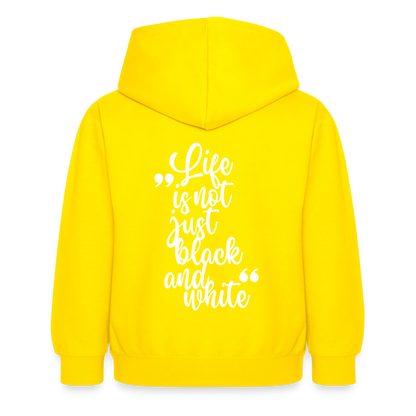 LiNBW. Crew Hoodie Life is not just black and white Edition White - LiNBW.