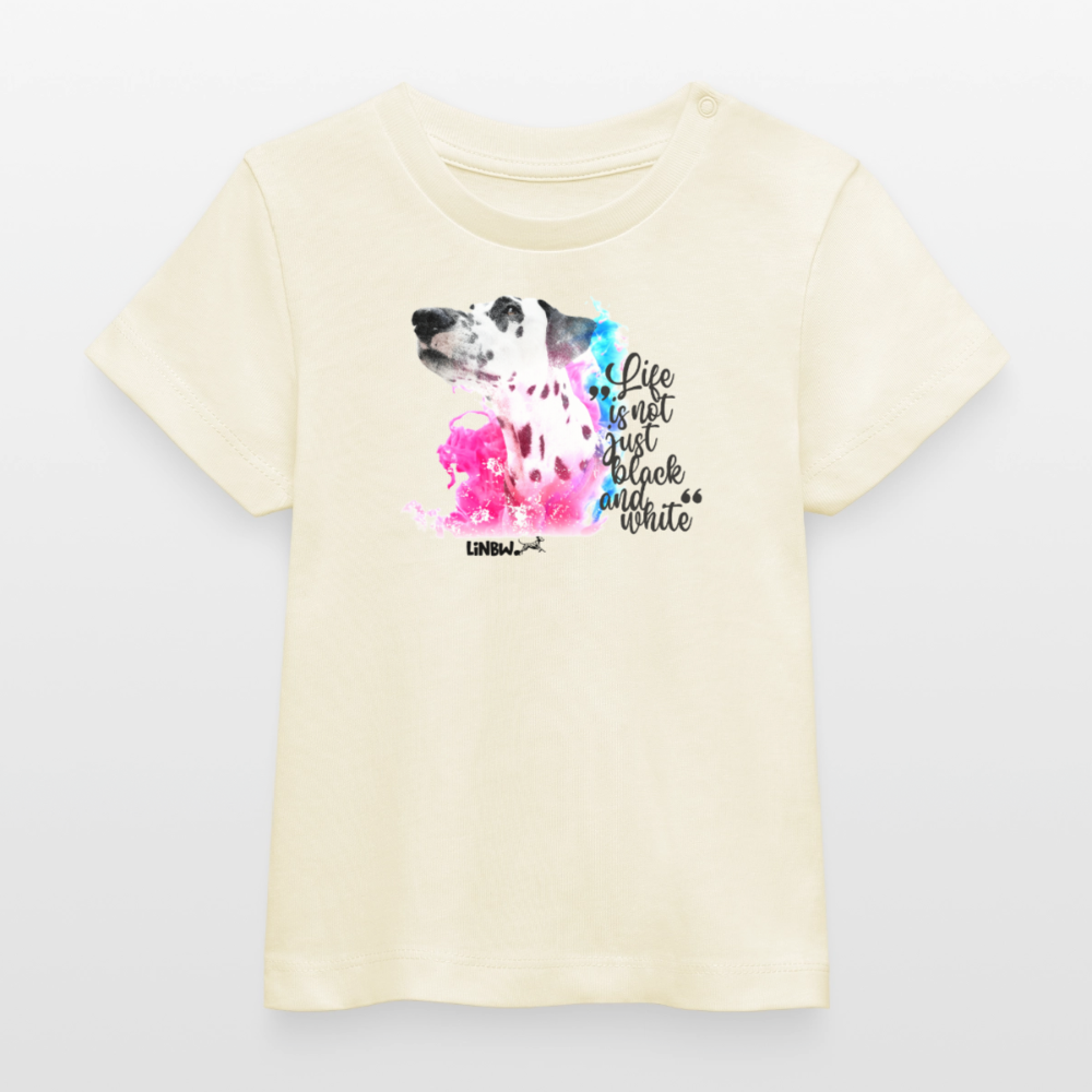 Boa's T-Shirt Splash Life is not just black and white Edition Black - Natur