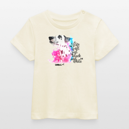 Boa's T-Shirt Splash Life is not just black and white Edition Black - Natur