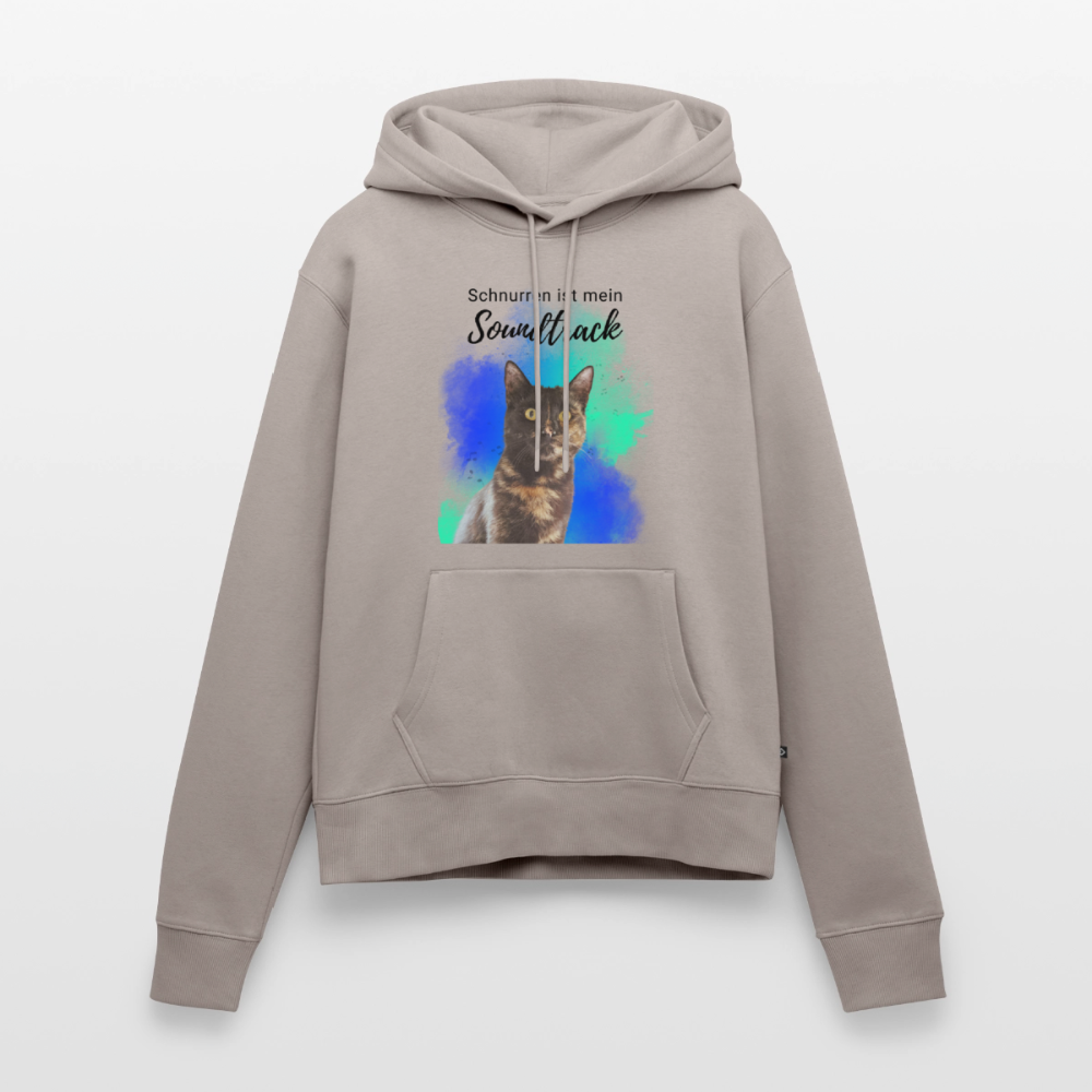 Nala's Hoodie Schnurren ist mein Soundtrack Black Edition - Taupe