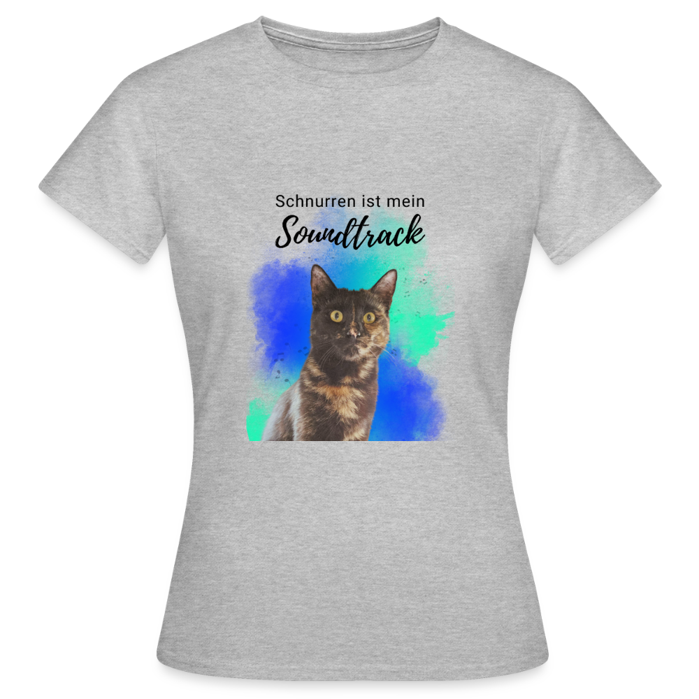 Nala's T-Shirt Schnurren ist mein Soundtrack Black Edition - Grau meliert