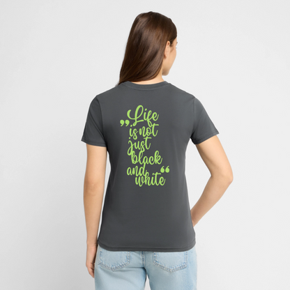 LiNBW. Unisex T-Shirt Premium Crew Green Edition Life is not just black and white - LiNBW.