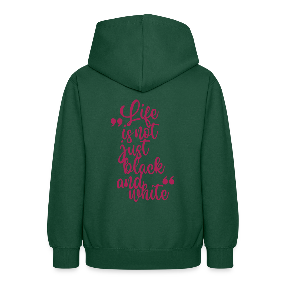 LiNBW. Crew Hoodie Life is not just black and white Edition Pink - LiNBW.