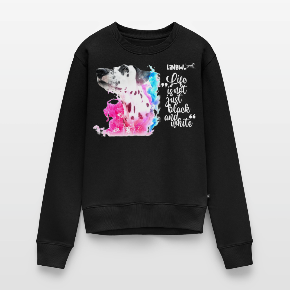 Boa's Pullover Splash Life is not just black and white Edition White - Schwarz