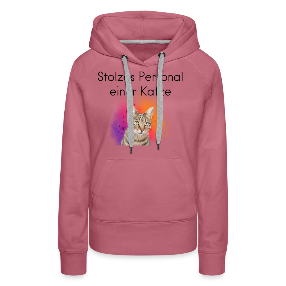 Pedro's Hoodie Stolzes Personal einer Katze Black Edition - Malve