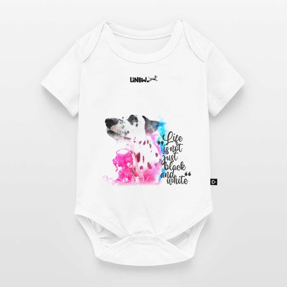 Boa´s Kurzarm-Body Splash Life is not just black and white Edition Black - Weiß