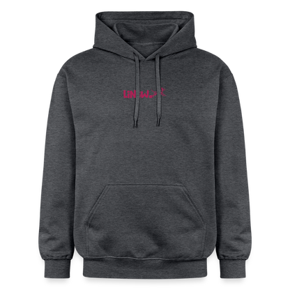 LiNBW. Crew Hoodie Pink Edition Life is not just black and white - Dunkelgrau meliert